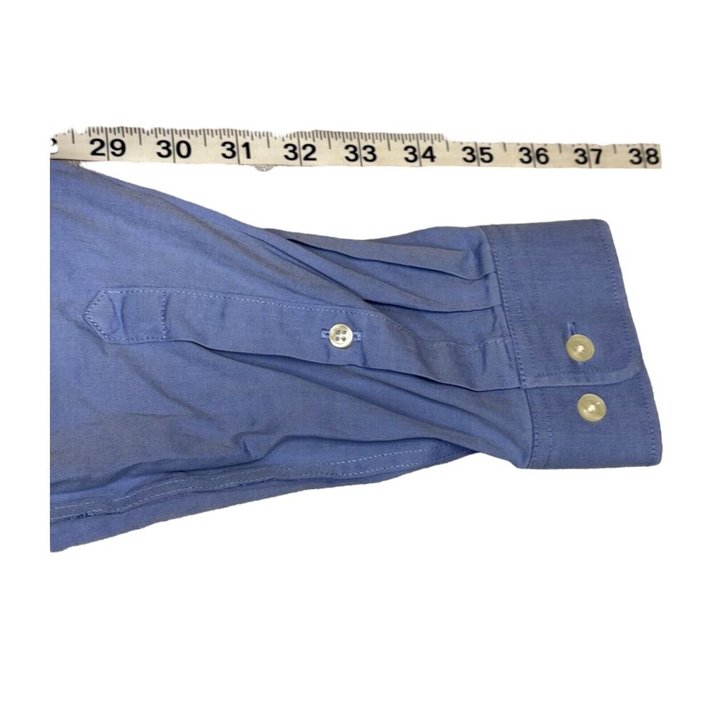 Eddie Bauer Shirt Men's Medium Blue Relaxed Fit Long Sleeve Collared Button-Down - Picture 6 of 6